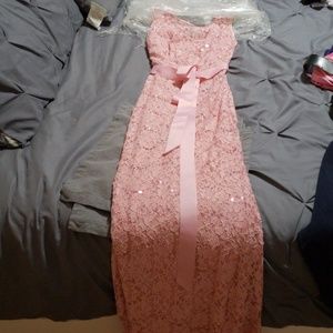 Formal pink dress